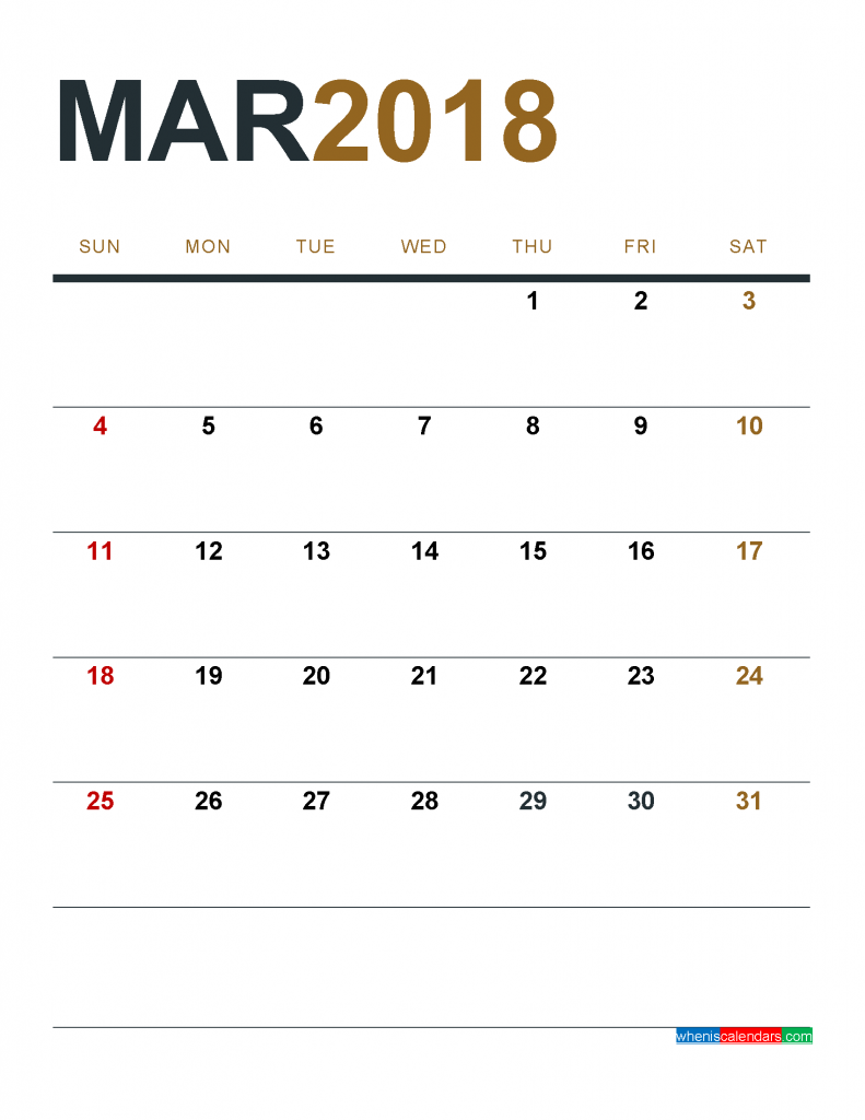 march-2018-calendar-printable-as-pdf-and-image-1-month-1-page