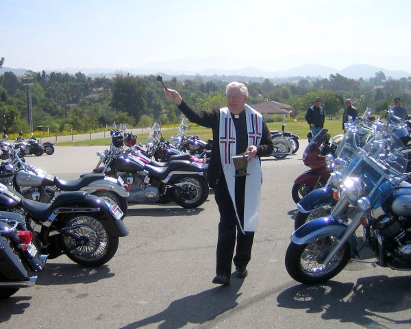 Motorcycle Mass and Blessing of the Bikes Day