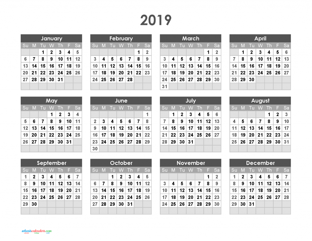 New Calendar 2019 Images