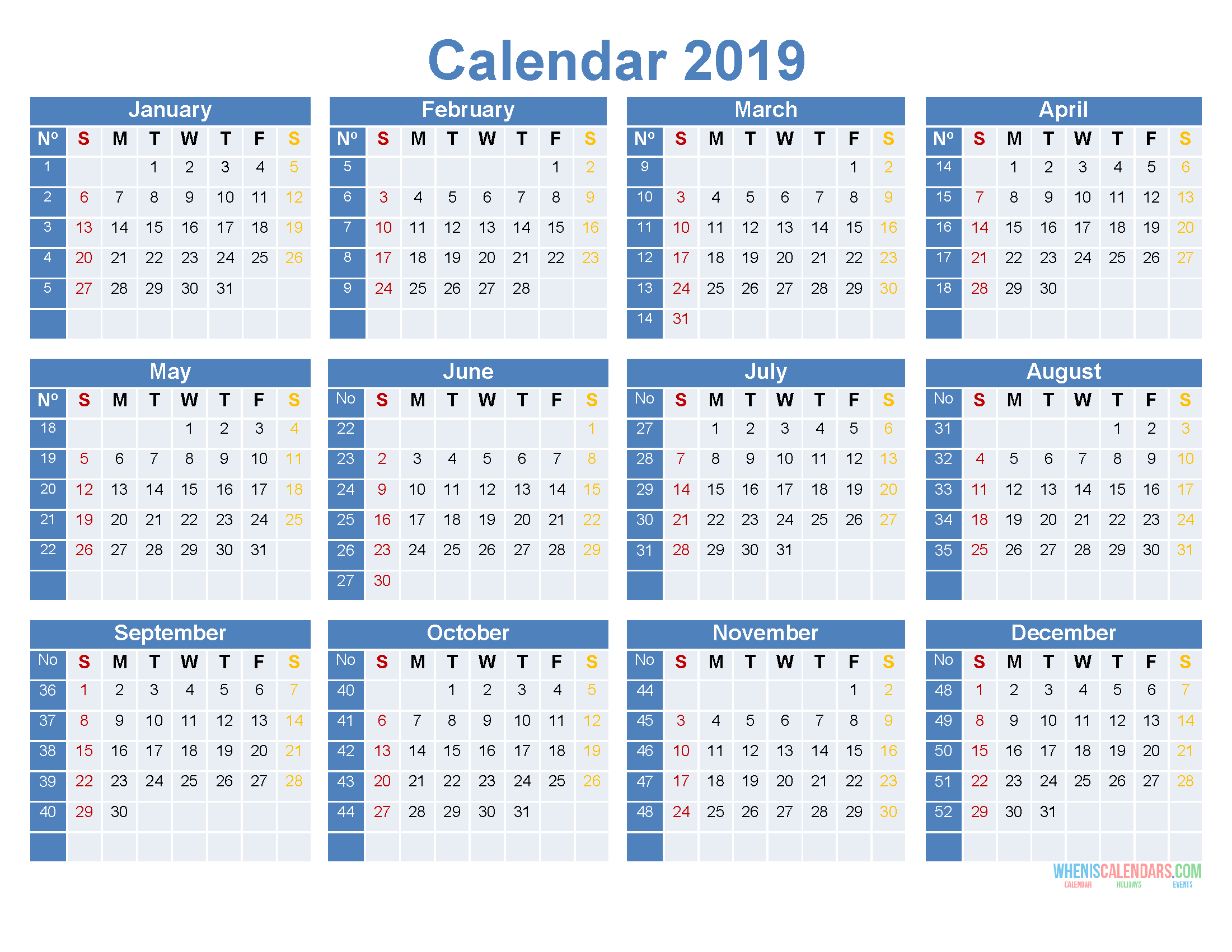 full-year-calendar-2019-printable-12-month-on-1-page-us-edition