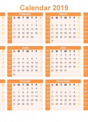 Download 12 month 2019 printable calendar with week numbers. Printable 2019 yearly calendar