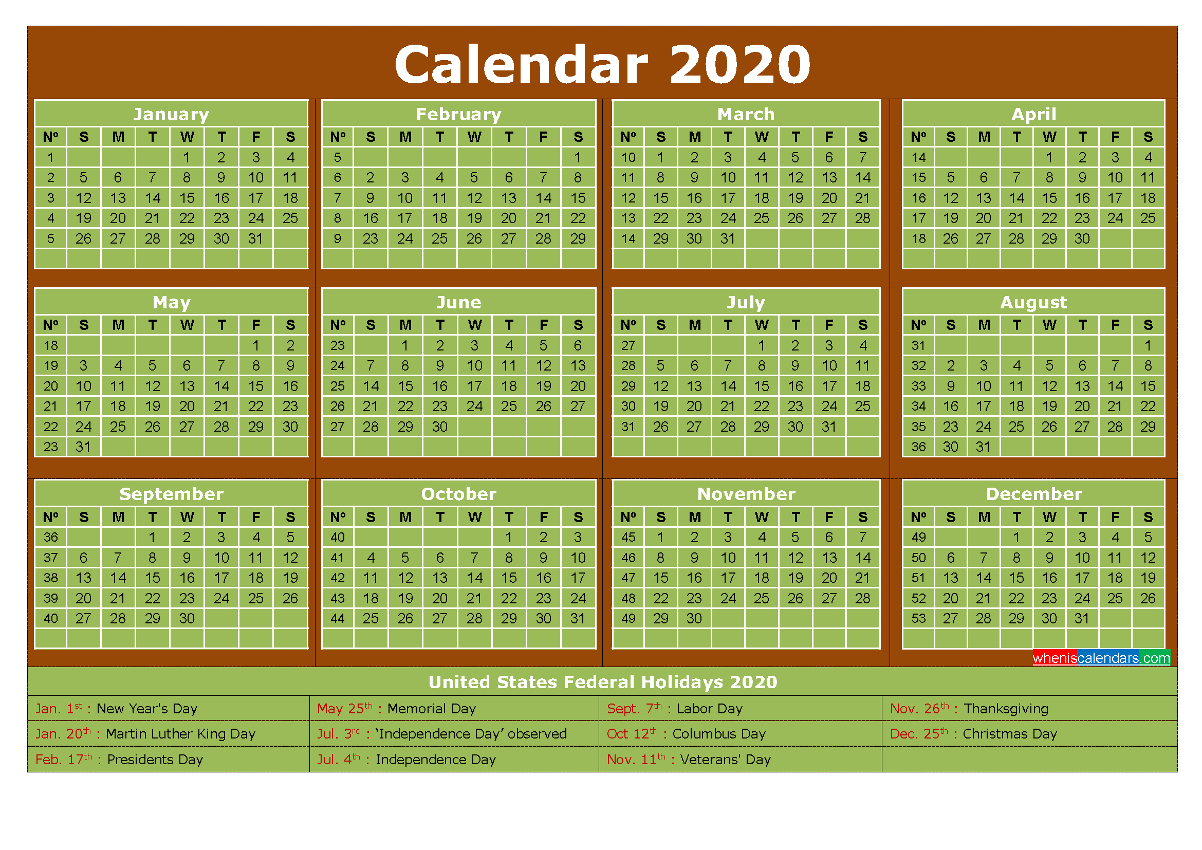 free-printable-monthly-calendar-2020-with-holidays