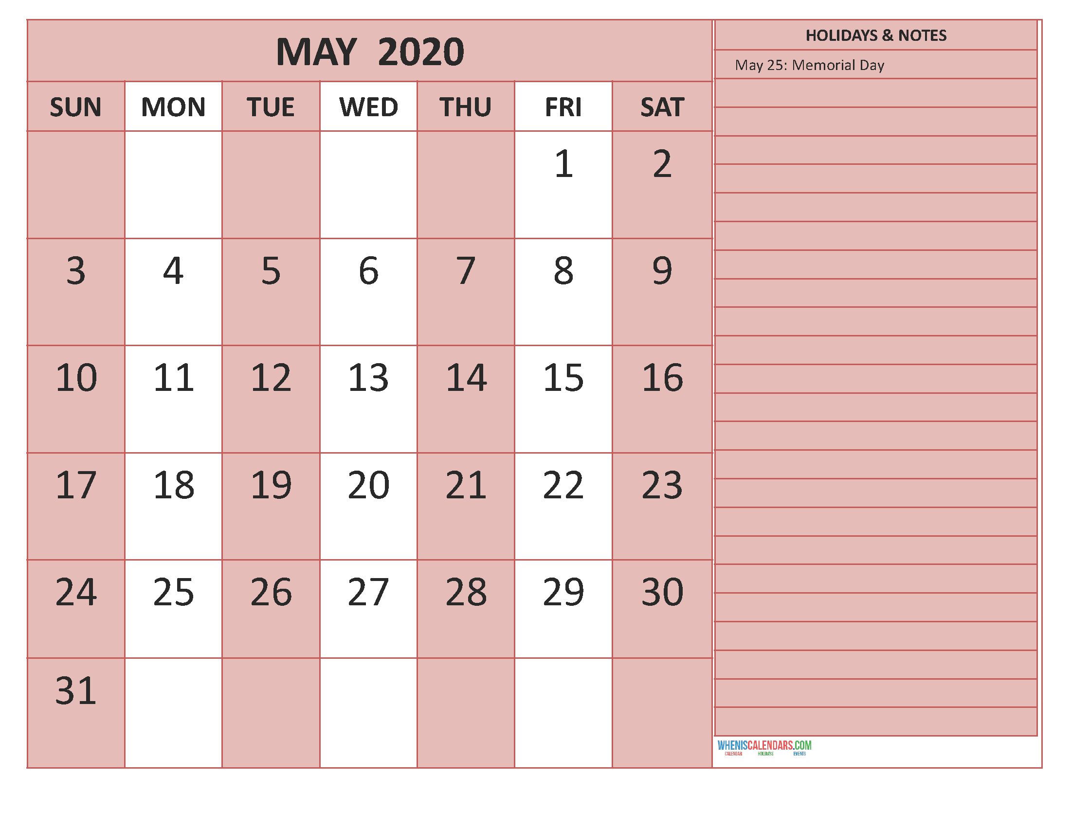 Monthly Schedule Template Word from www.wheniscalendars.com