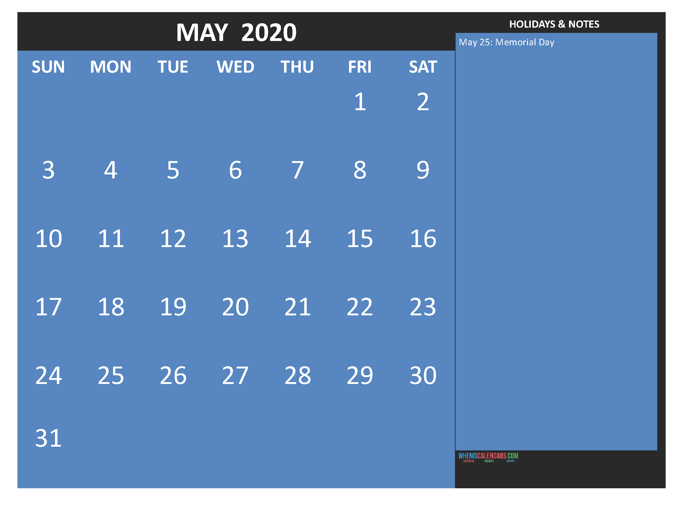 free-printable-monthly-calendar-2020-may-with-holidays
