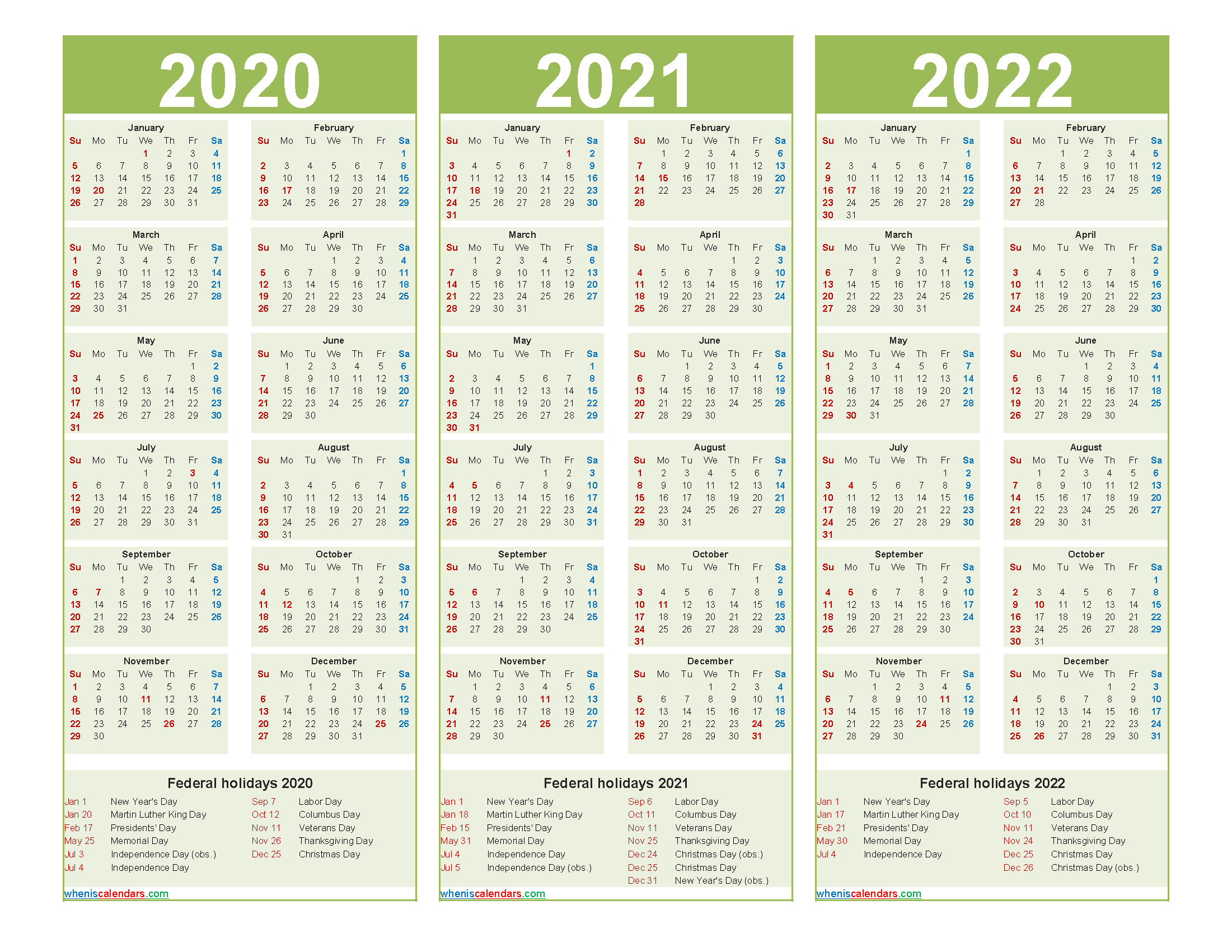 three-year-2020-to-2022-calendar-printable-word-pdf