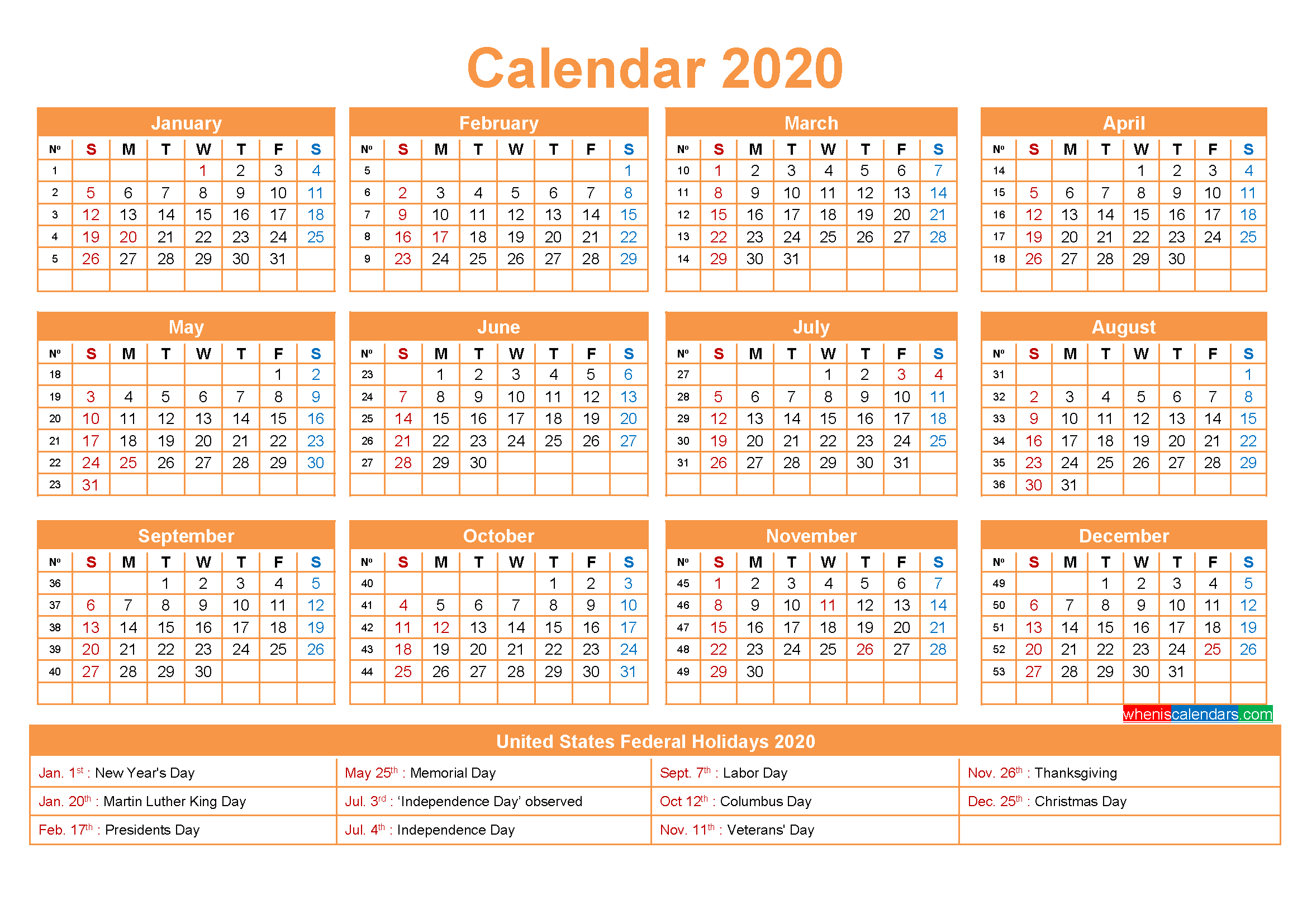 Calendar For 2020 Indicating Public Holidays Calendar - vrogue.co