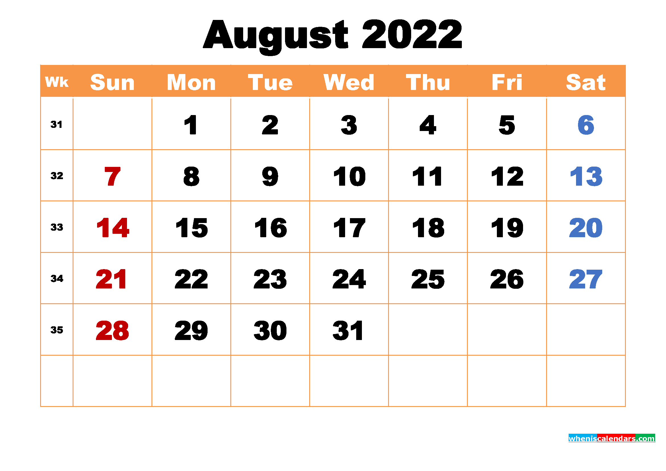 2022 printable calendar one page with us holidays