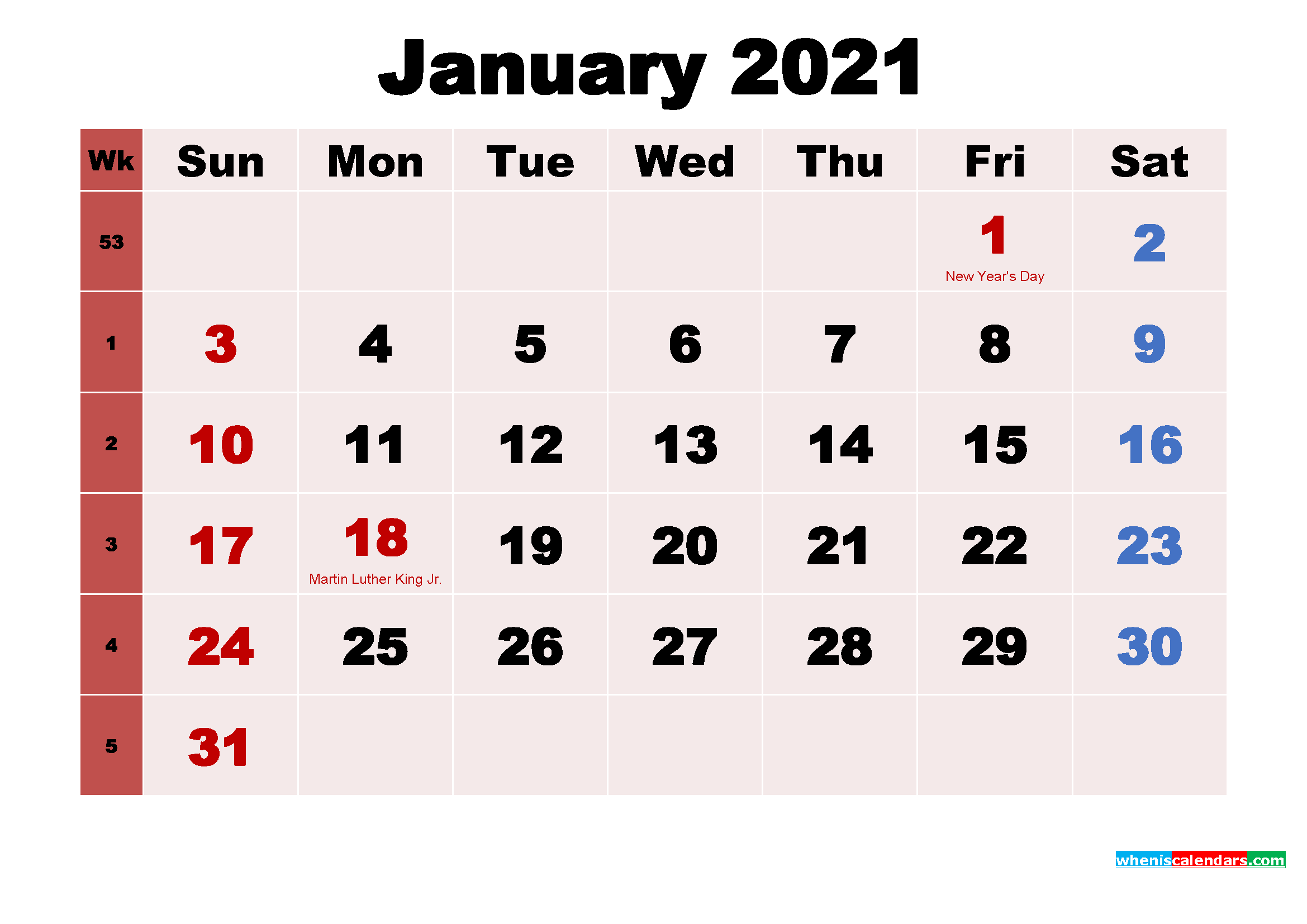 free-printable-2021-monthly-calendar-with-holidays-january