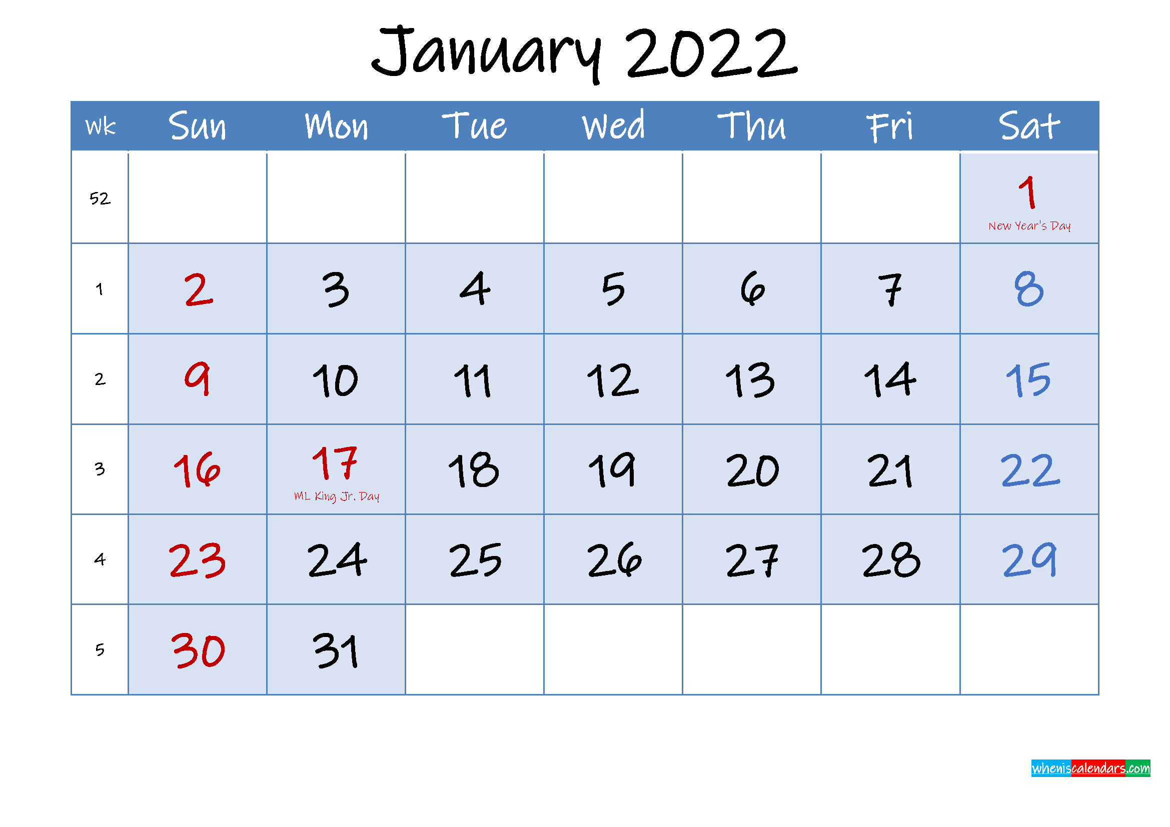 free printable january 2022 calendar template ink22m97