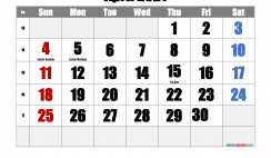 Free Printable April 2021 Calendar with Holidays