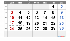April 2022 Printable Calendar with Holidays