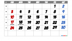 April 2022 Printable Calendar with Holidays