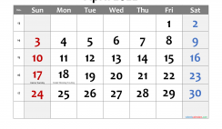 Printable April 2022 Calendar with Holidays