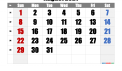 August 2021 Printable Calendar with Holidays