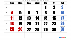 Printable December 2022 Calendar with Holidays