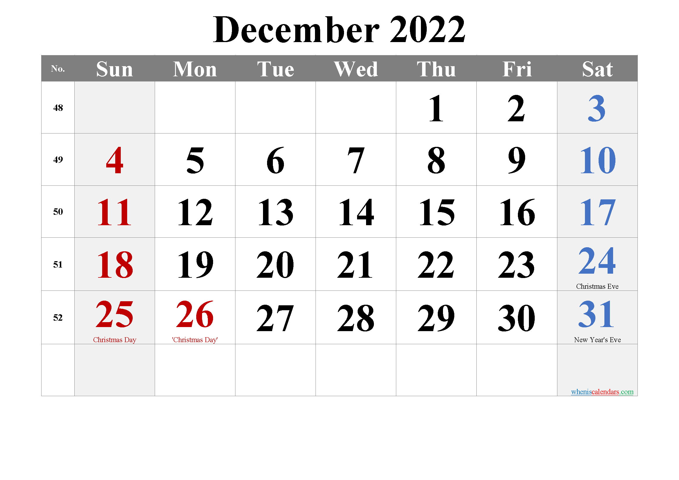 2022 Calendar Printable With Holidays Printable Template Calendar