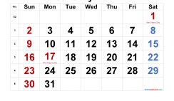 Free Printable January 2022 Calendar with Holidays