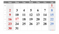 January 2022 Printable Calendar with Holidays