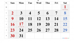 Free January 2022 Calendar Printable