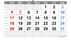 July 2021 Printable Calendar with Holidays