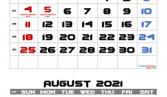 Free Printable July 2021 Calendar with Holidays