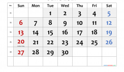 Free Printable June 2021 Calendar with Holidays