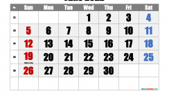 June 2022 Printable Calendar with Holidays
