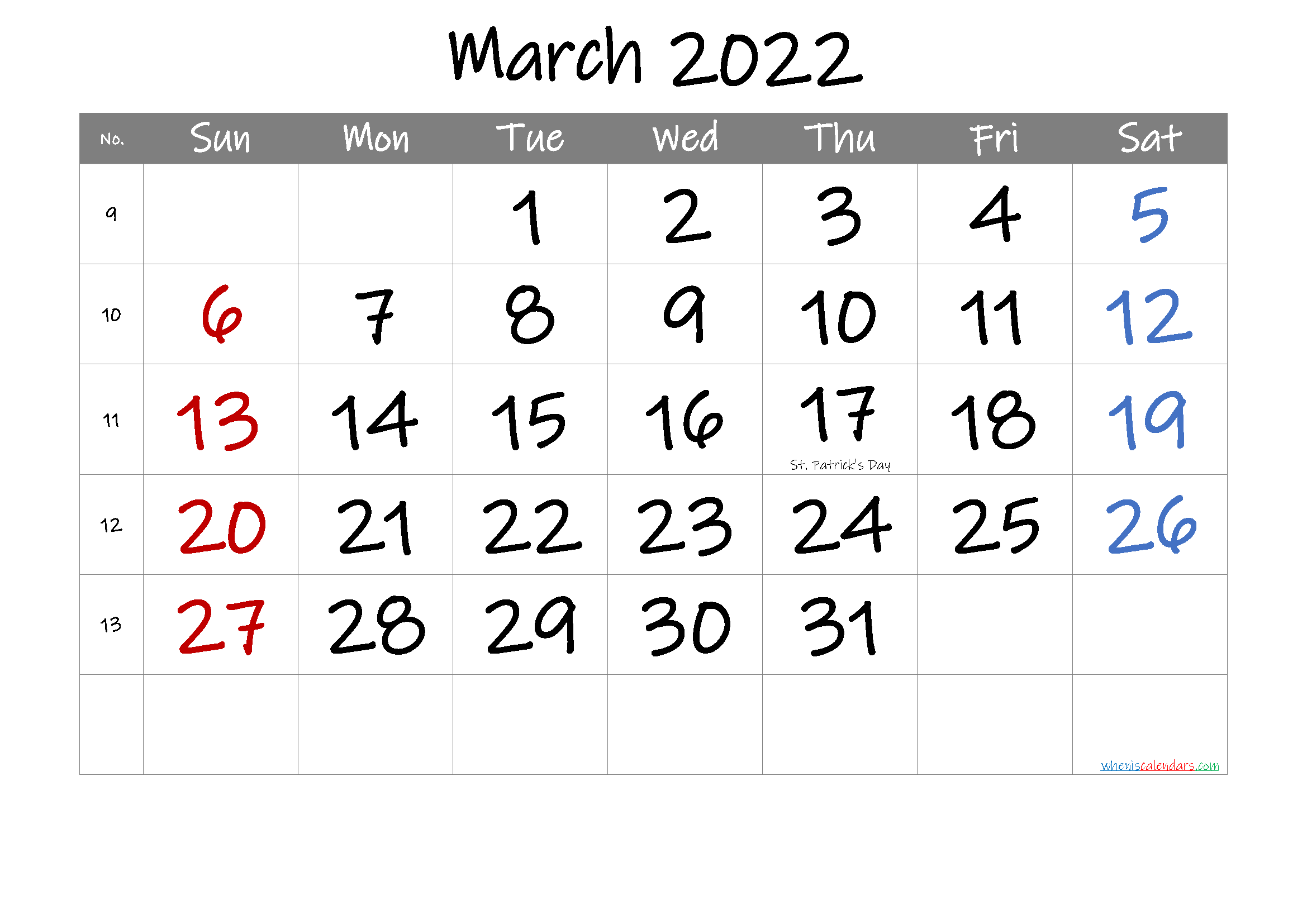 free-printable-march-2022-calendar-with-holidays-6-templates
