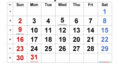 Free Printable May 2021 Calendar with Holidays