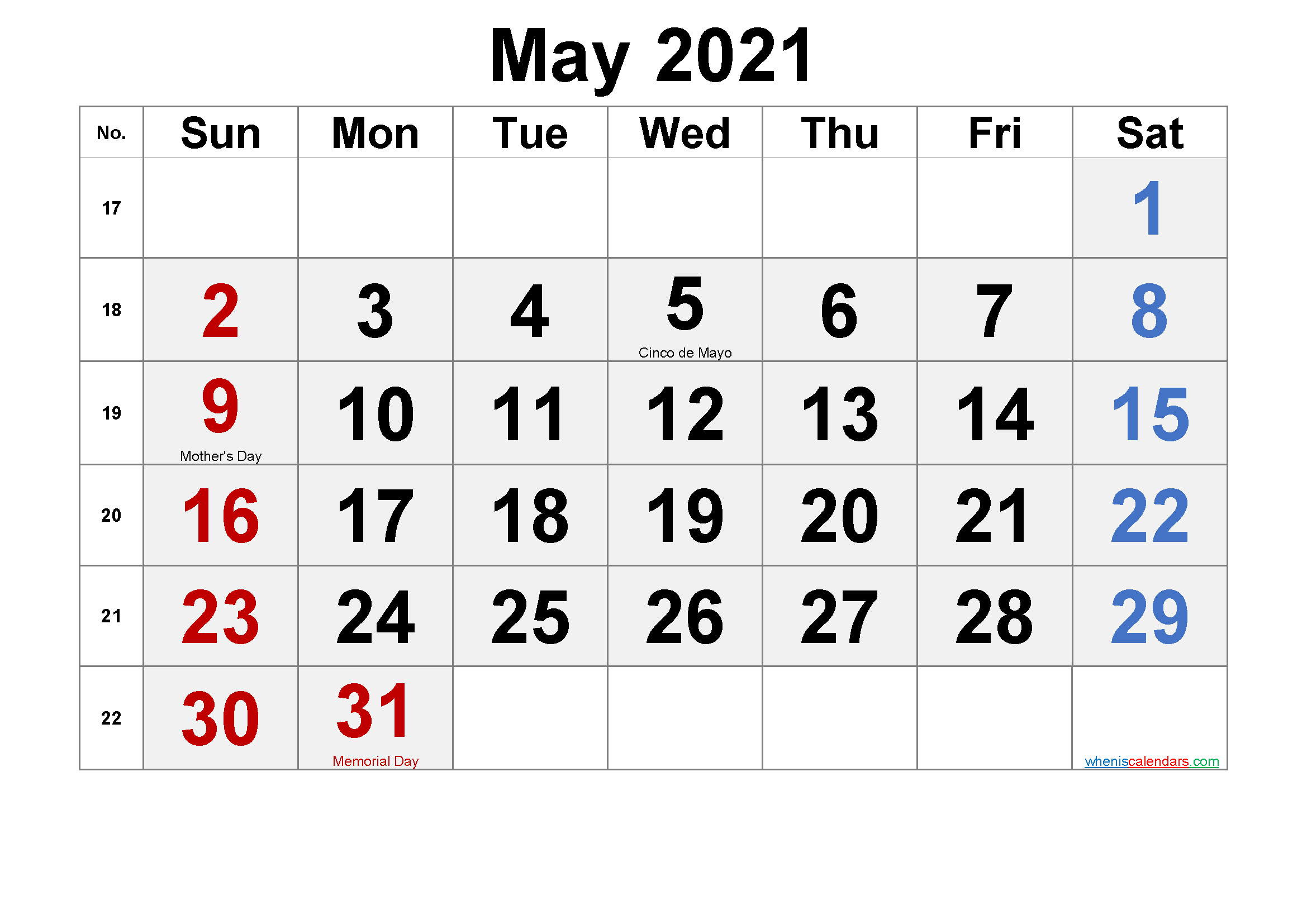 Printable 5 Day Calendar 2021 Template Business Format