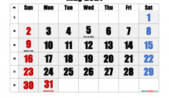 Free May 2021 Calendar Printable