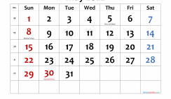 May 2022 Printable Calendar with Holidays