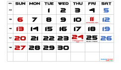 Free Printable 2022 Monthly Calendar with Holidays Font: Batman Forever
