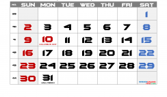 Printable October 2022 Calendar with Holidays