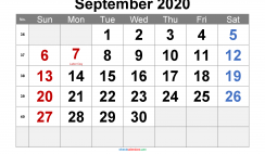 Free Printable 2020 Monthly Calendar with Holidays (Arial 3)