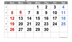 Printable September 2021 Calendar with Holidays