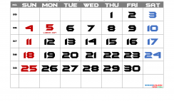 Free Printable September 2022 Calendar with Holidays