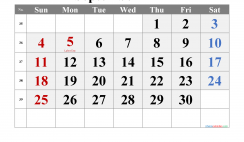 September 2022 Printable Calendar with Holidays