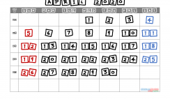 Free Printable April 2020 Calendar with Week Numbers