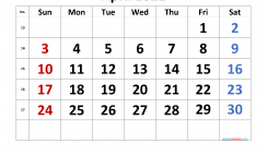 Free April 2022 Calendar with Week Numbers