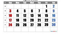 Printable April 2022 Calendar with Week Numbers