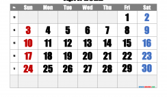 Free Printable April 2022 Calendar with Week Numbers