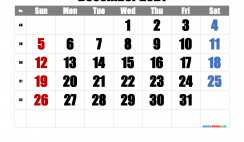 Printable December 2021 Calendar with Week Numbers