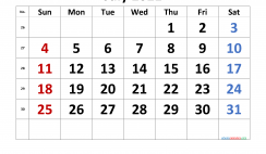 Free July 2021 Calendar with Week Numbers