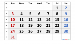 Free Printable October 2021 Calendar with Week Numbers