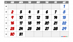 Printable October 2022 Calendar with Week Numbers