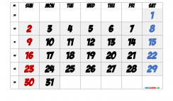 Free Printable October 2022 Calendar with Week Numbers