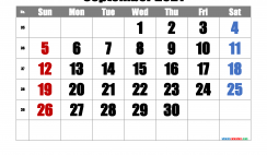 Printable September 2021 Calendar with Week Numbers