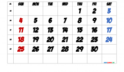 Free September 2022 Calendar with Week Numbers