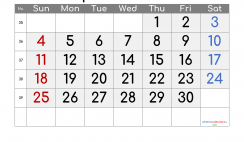 Free September 2022 Calendar with Week Numbers